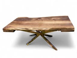 Extendable Live Edge Walnut Dining Table — detail 2