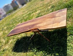 Extendable Live Edge Walnut Dining Table — detail 3