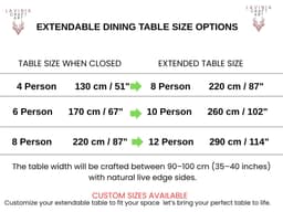 Extendable Live Edge Walnut Dining Table — detail 9