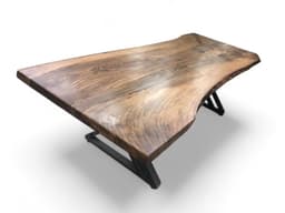 Live Edge Walnut Dining Table, Solid Wood — detail 5