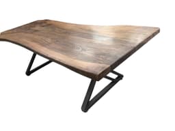 Live Edge Walnut Dining Table, Solid Wood — detail 8