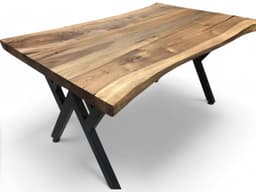 Live Edge Walnut Dining Table, Solid Wood — detail 9