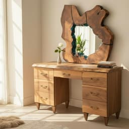 Live Edge Walnut Dresser with Mirror — detail 10