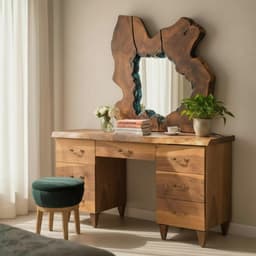 Live Edge Walnut Dresser with Mirror — detail 8
