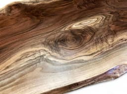 Live Edge Walnut Single Slab Dining Table — detail 5
