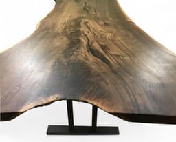 Live Edge Walnut Single Slab Dining Table — detail 8