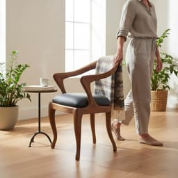 Mid Century Modern Walnut Chair — detail 7