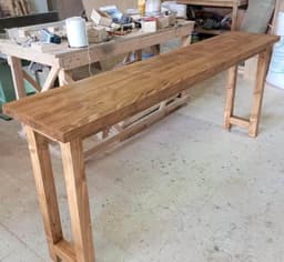 Rustic Farmhouse Kitchen Island — detail 9