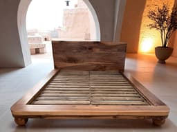 Solid Walnut Platform Bed Frame — detail 7
