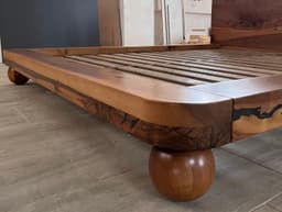 Solid Walnut Platform Bed Frame — detail 9