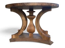 Solid Walnut Round Dining Table, Modern — detail 6